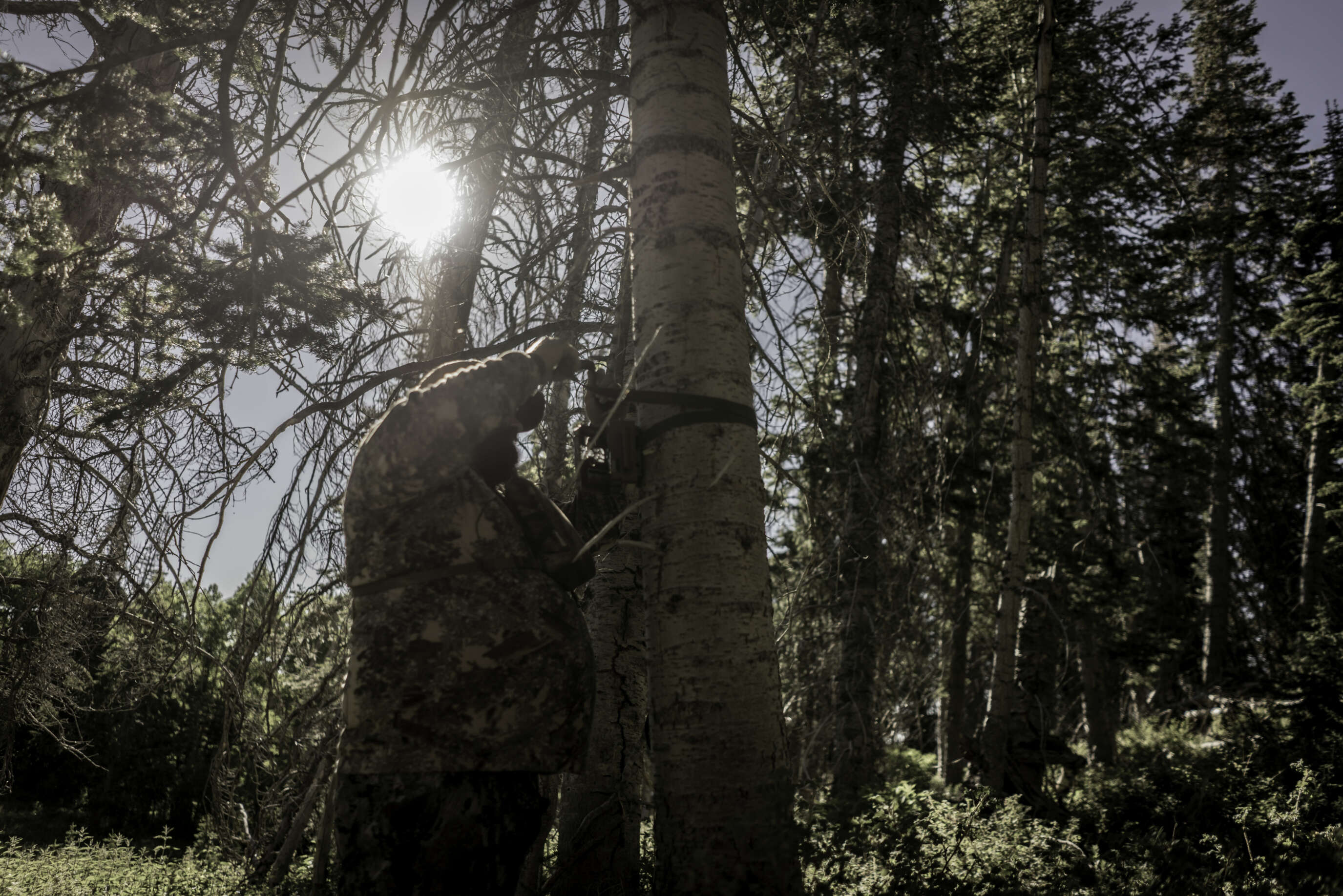 Travis Kochevar Checking Trail Cameras in Utah