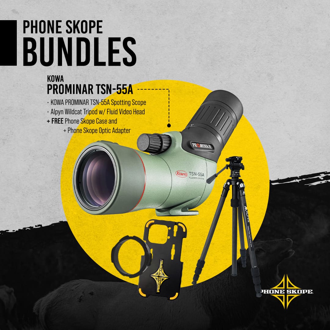 KOWA TSN 55MM W/ Alpyn Wildcat Tripod