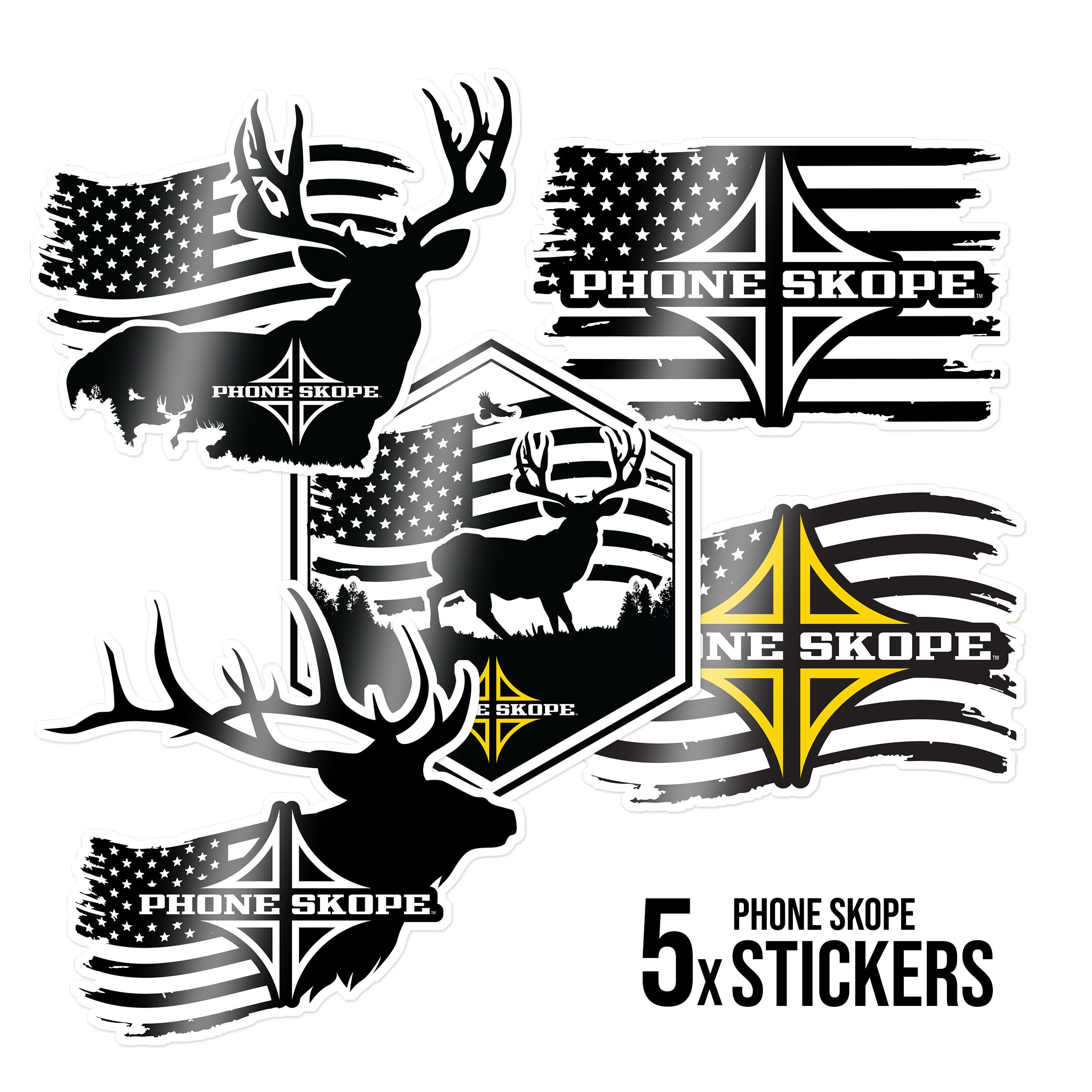Five Unique Phone Skope Stickers